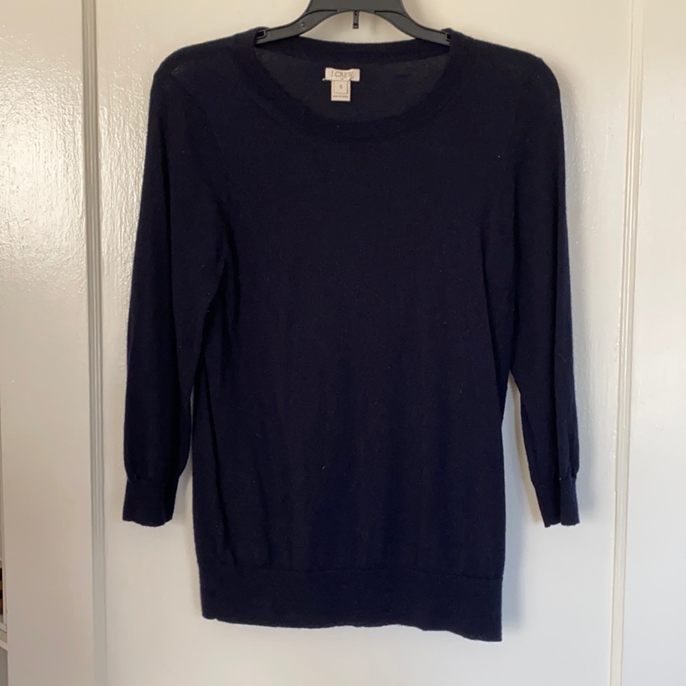 J. Crew - Charley crew sweater. Navy. Size small. EUC